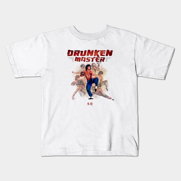 Mod.7 Jackie Chan Drunken Master Kids T-Shirt by parashop